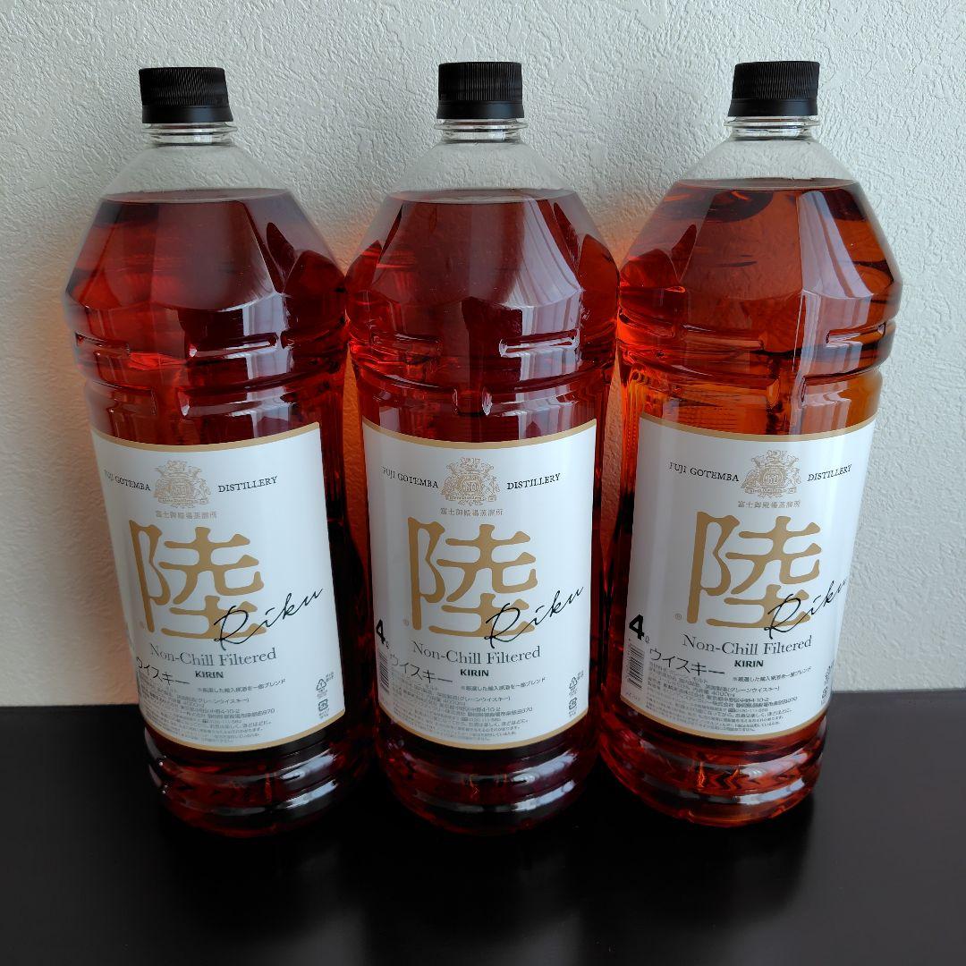 陸 ウイスキー 4Ｌ３本