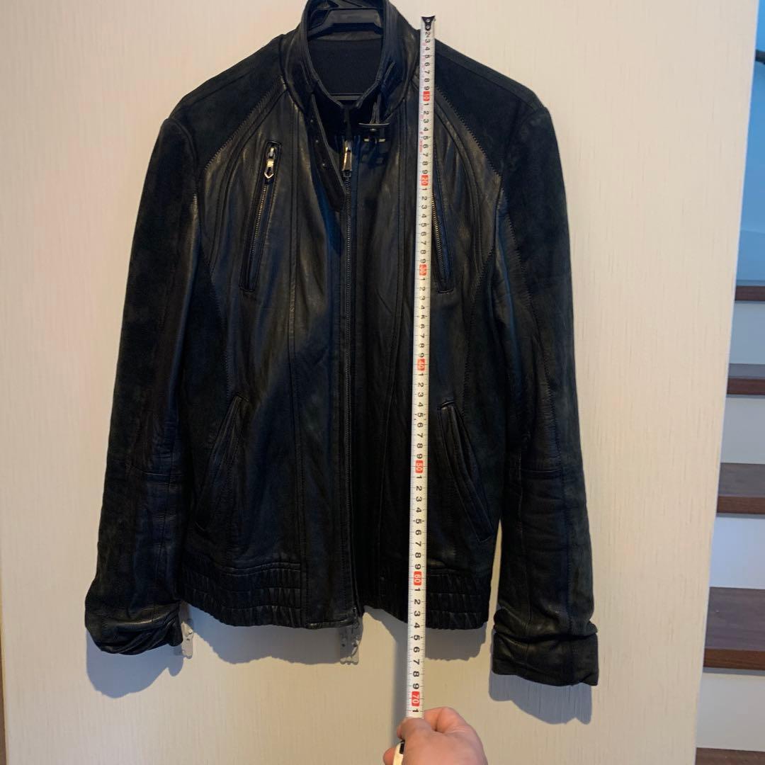 【5351 Pour Les Hommes】レザー切り替えジャケット　サイズＬ