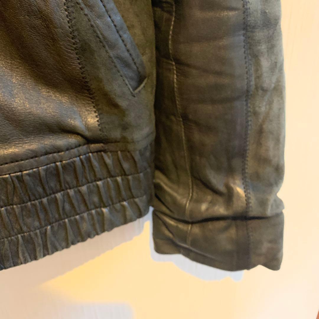 【5351 Pour Les Hommes】レザー切り替えジャケット　サイズＬ