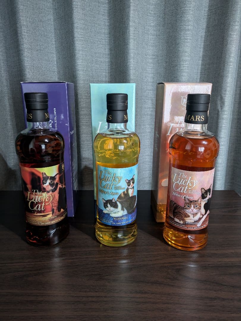 マルスウイスキー　ザ・ラッキーキャットシリーズ全九種