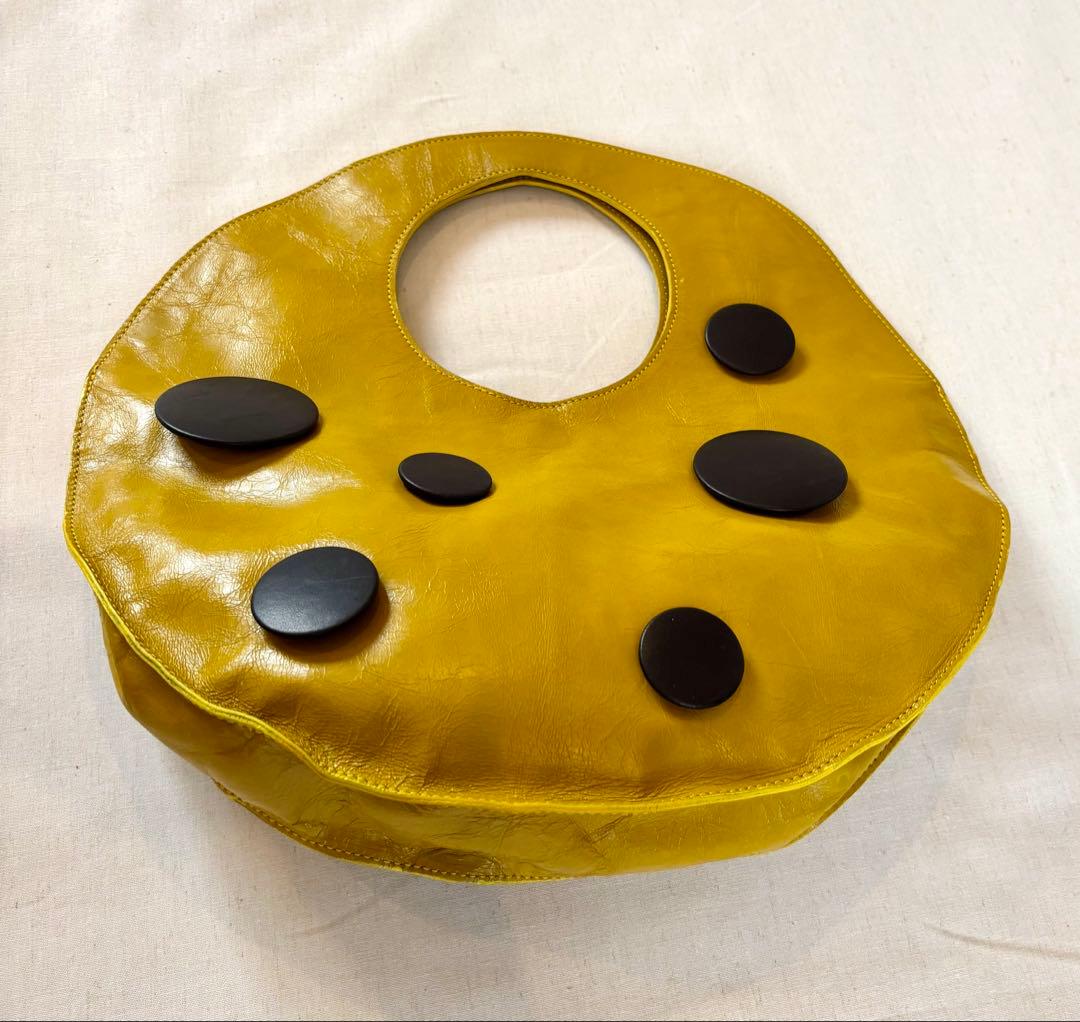 ジャンポール　ゴルチェ　ヴィンテージ　レザーバッグ　レザーバッヂ