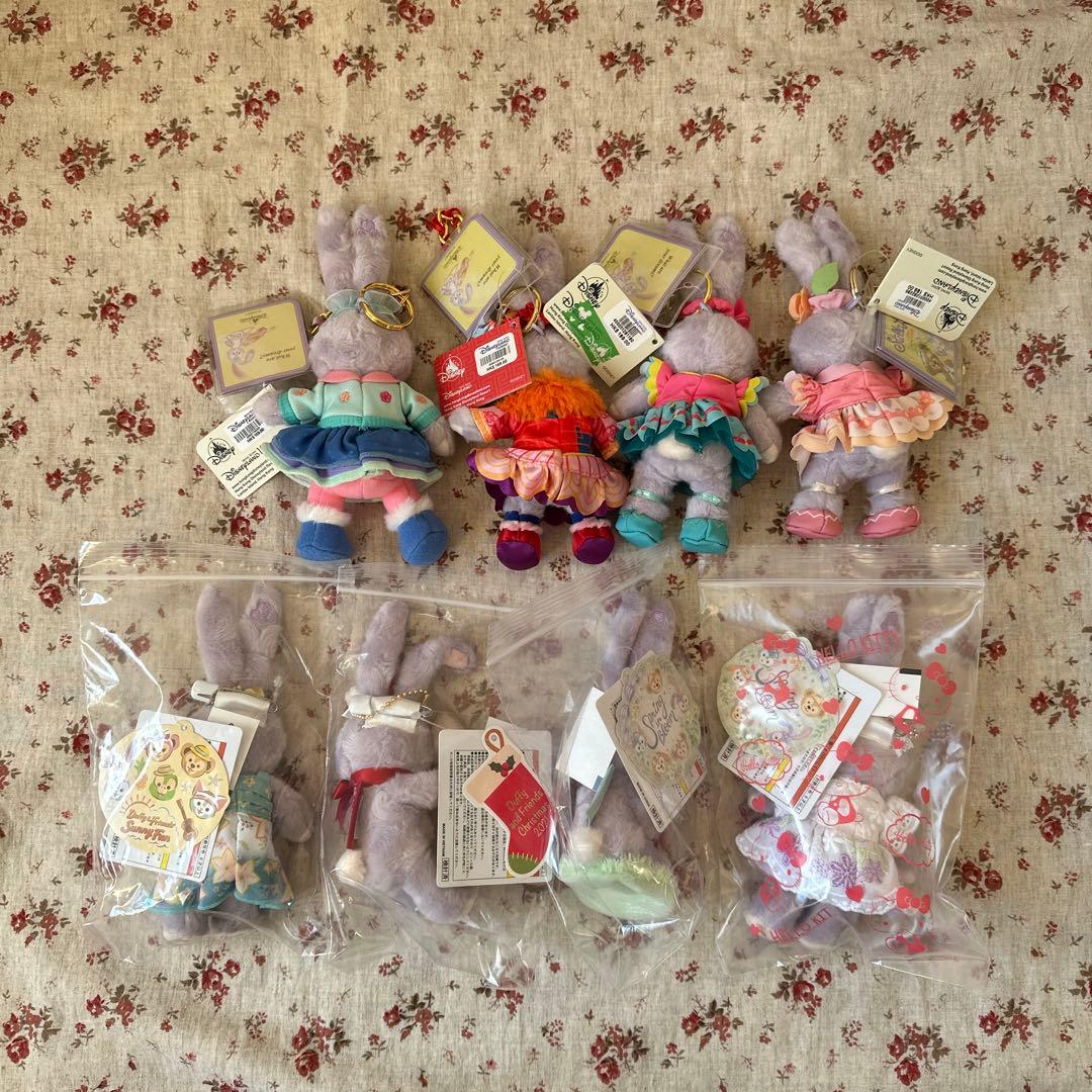 香港ディズニー＆シー❤️ステラルー　ぬいぐるみバッジ・キーチェーン・ストラップ