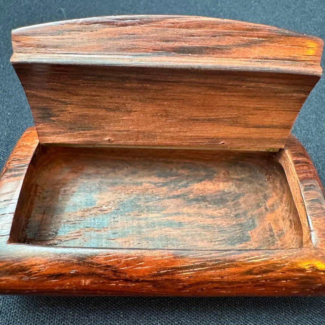 アンティーク　スナッフボックス 嗅ぎタバコ入れ 象嵌装飾　銀　シルバー F657