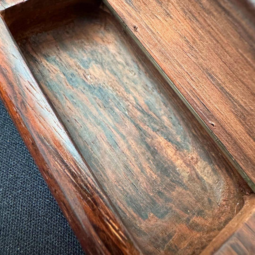 アンティーク　スナッフボックス 嗅ぎタバコ入れ 象嵌装飾　銀　シルバー F657