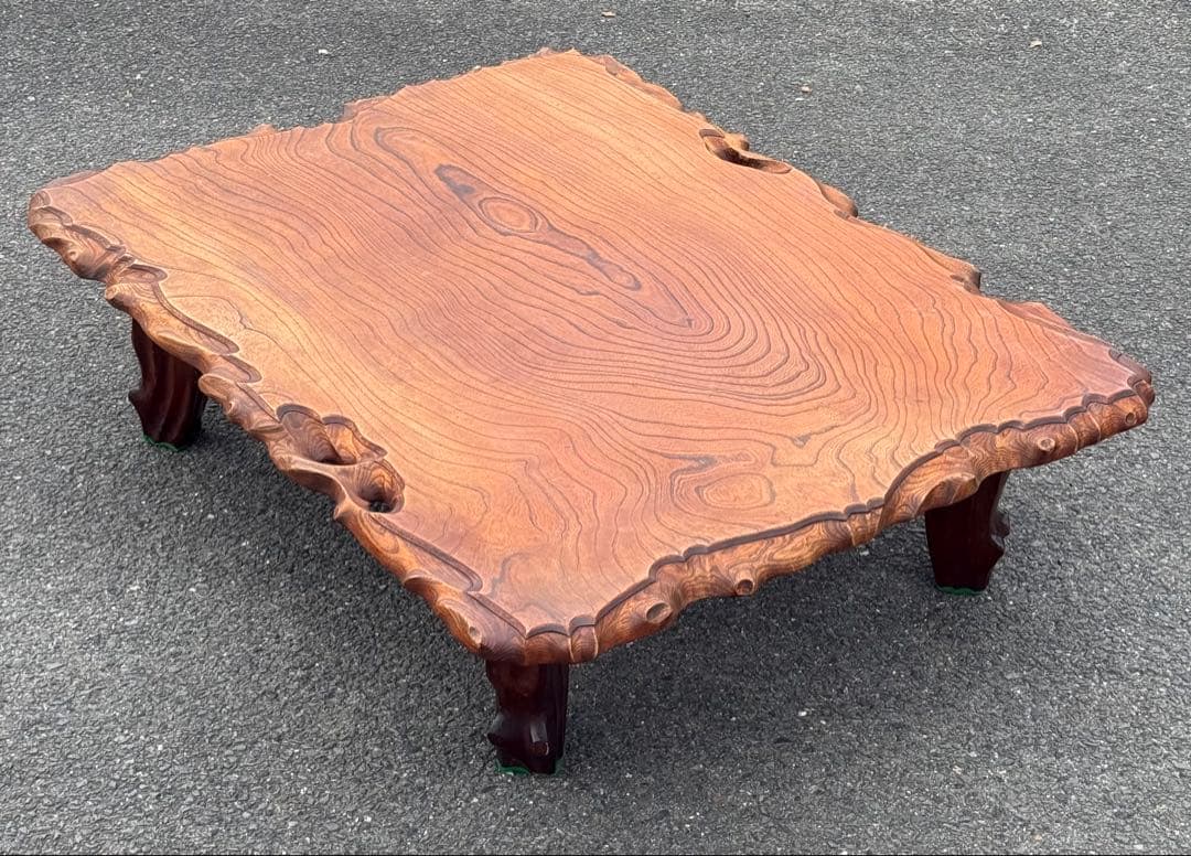 送料込み♪ 高級 木製 ローテブル 座卓 ナチュラル