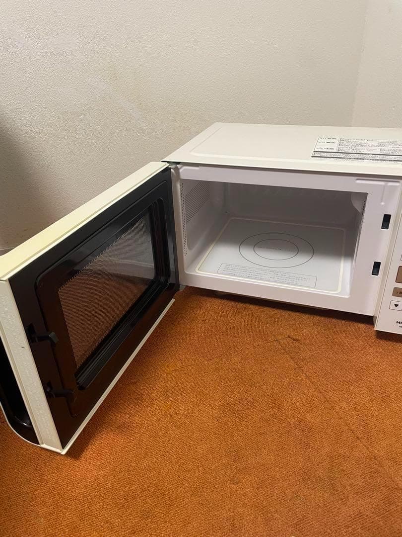 美品 日立 電子レンジ 2019年製 フラット庫内 HMR-FS182