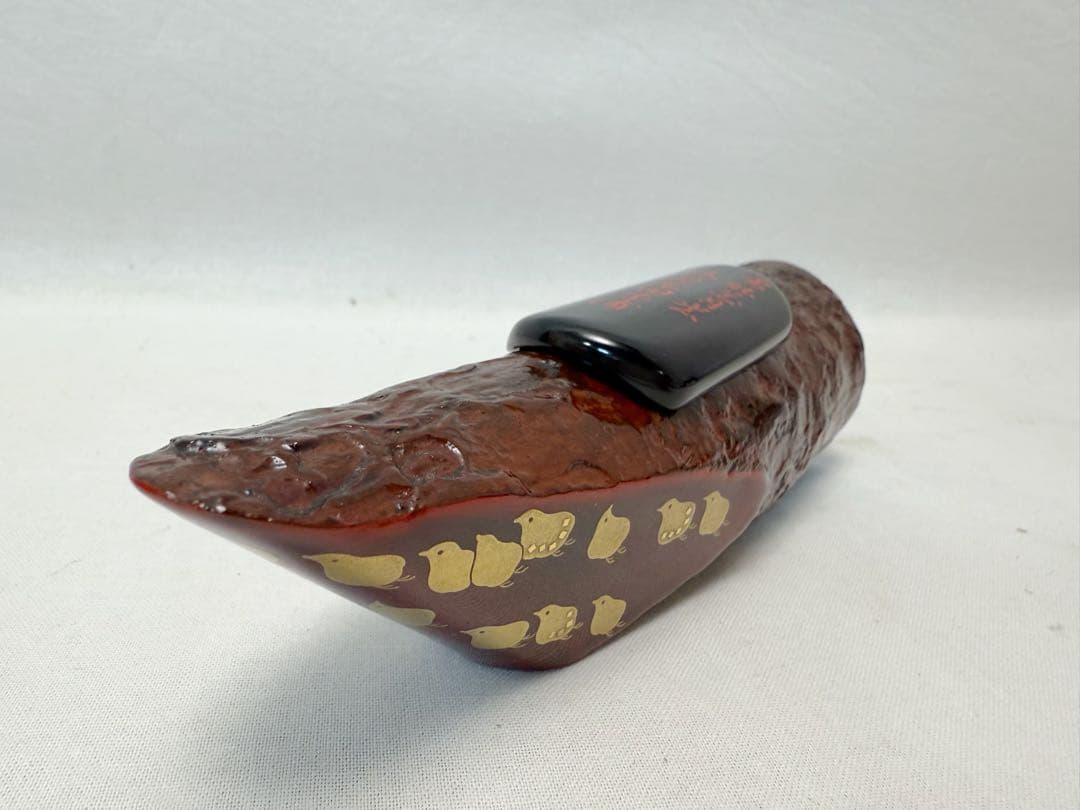 ほぼ未使用 茶道具 平安光阿弥造 蜑小舟香合 千鳥蒔絵 雪能花月裳清見屋田子浦