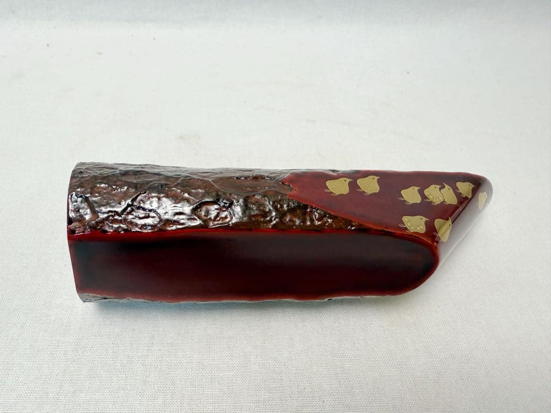 ほぼ未使用 茶道具 平安光阿弥造 蜑小舟香合 千鳥蒔絵 雪能花月裳清見屋田子浦