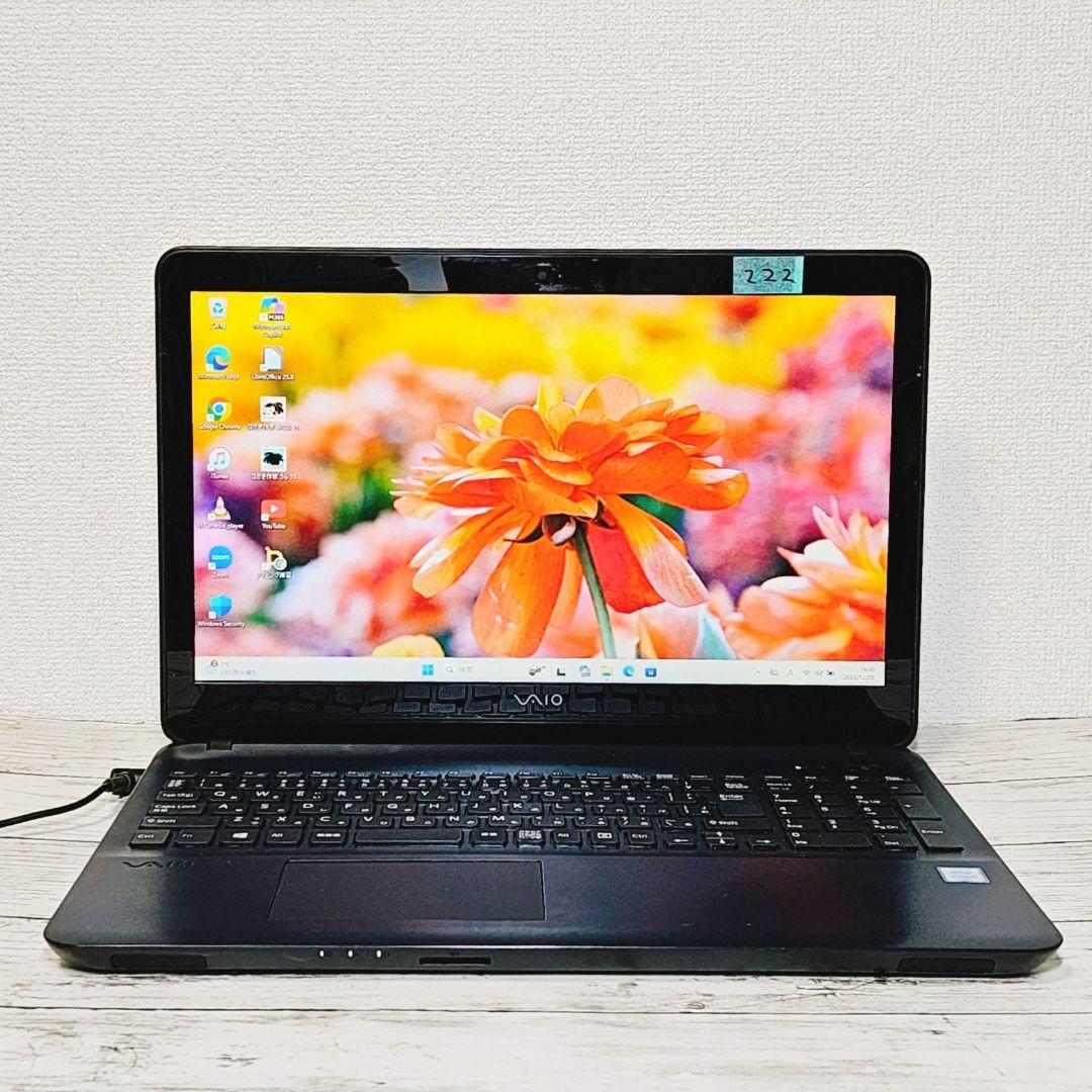 VAIO大画面ノートパソコン i5 SSD カメラ テンキー DVD 普段使い♪