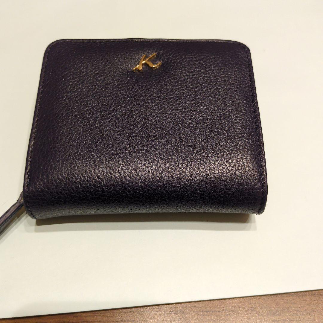 新品横浜キタムラk2二つ折り財布 ネイビー