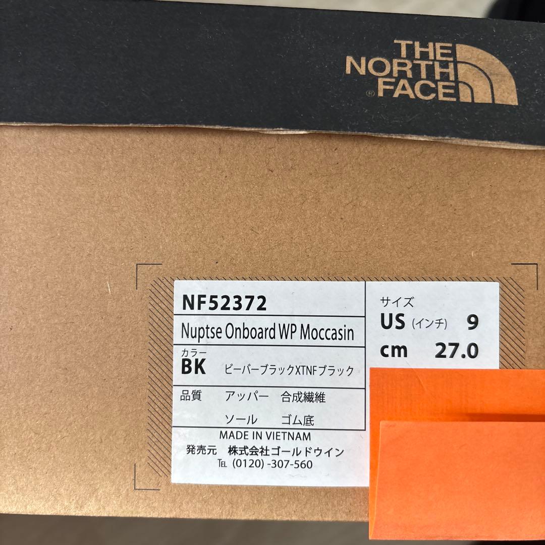値下げ　THE NORTH FACE ヌプシ モカシン 27cm 黒