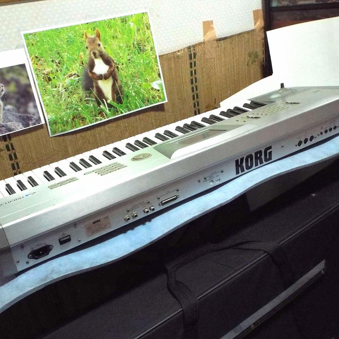 美品_最近液晶難有_KORG TRINITY 61鍵_FDD交換_取説新品_SC
