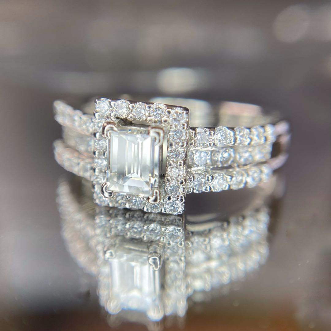 『専用です』天然 ダイヤモンド リング 計1.072ct PT900