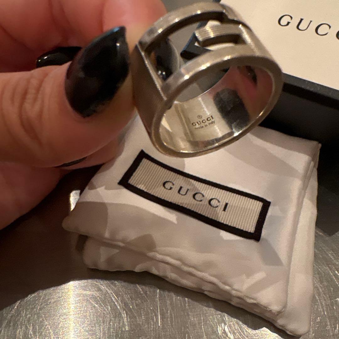 20号　GUCCI シルバー オープンリング