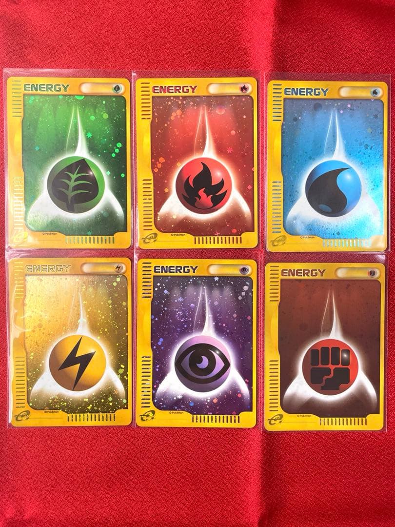 【希少-極美品】マクドナルド プロモ 基本エネルギー6種セット ポケモンカードe