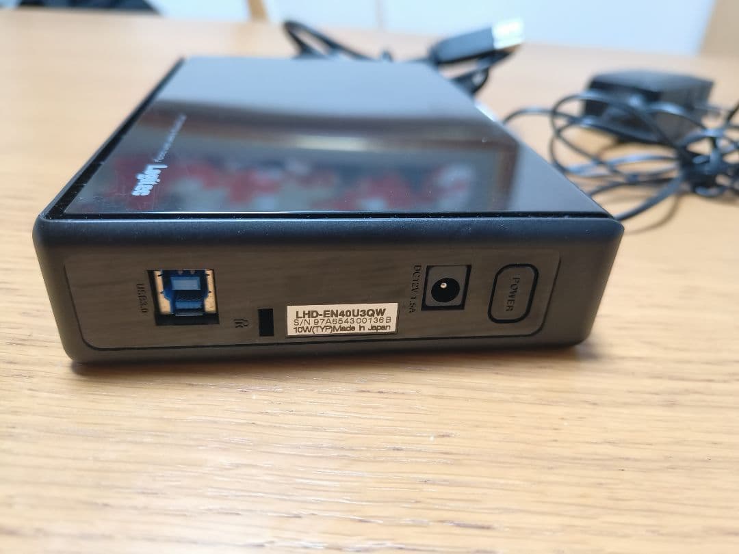 Logicool LHD-ENA040U3W 外付けHDD