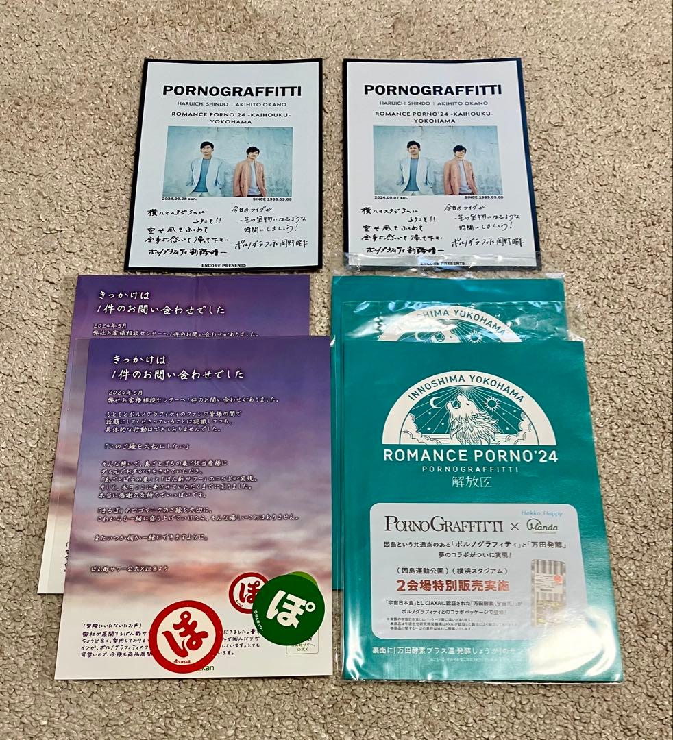 【非売品】ポルノグラフィティ A3クリアポスター 全書楽曲ロゴ絵柄 フライヤー