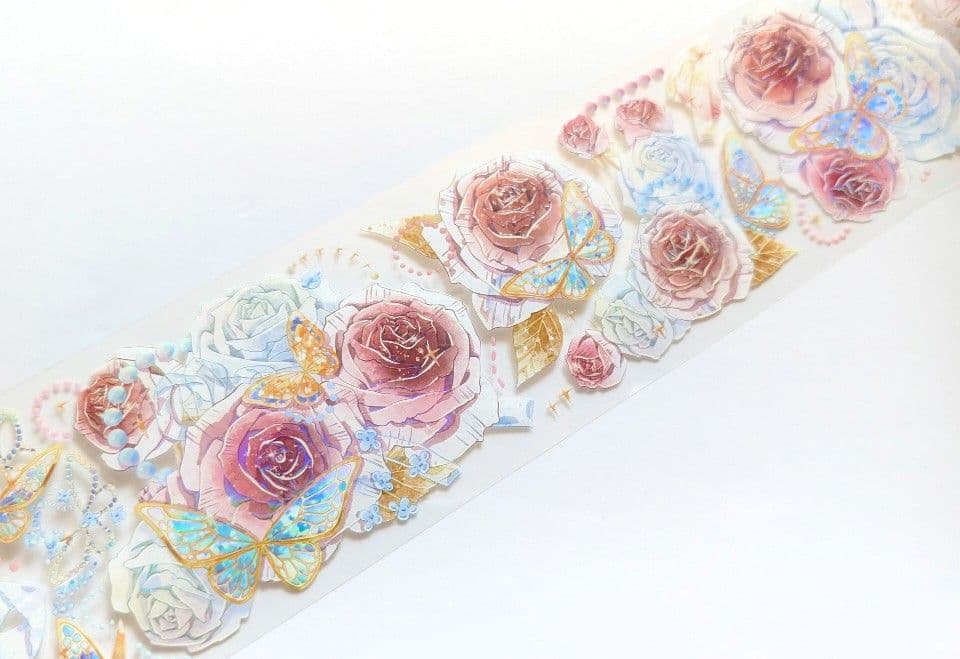 ら**様 海外マステ マスキングテープ まとめ売り お花 装飾 中古巻き