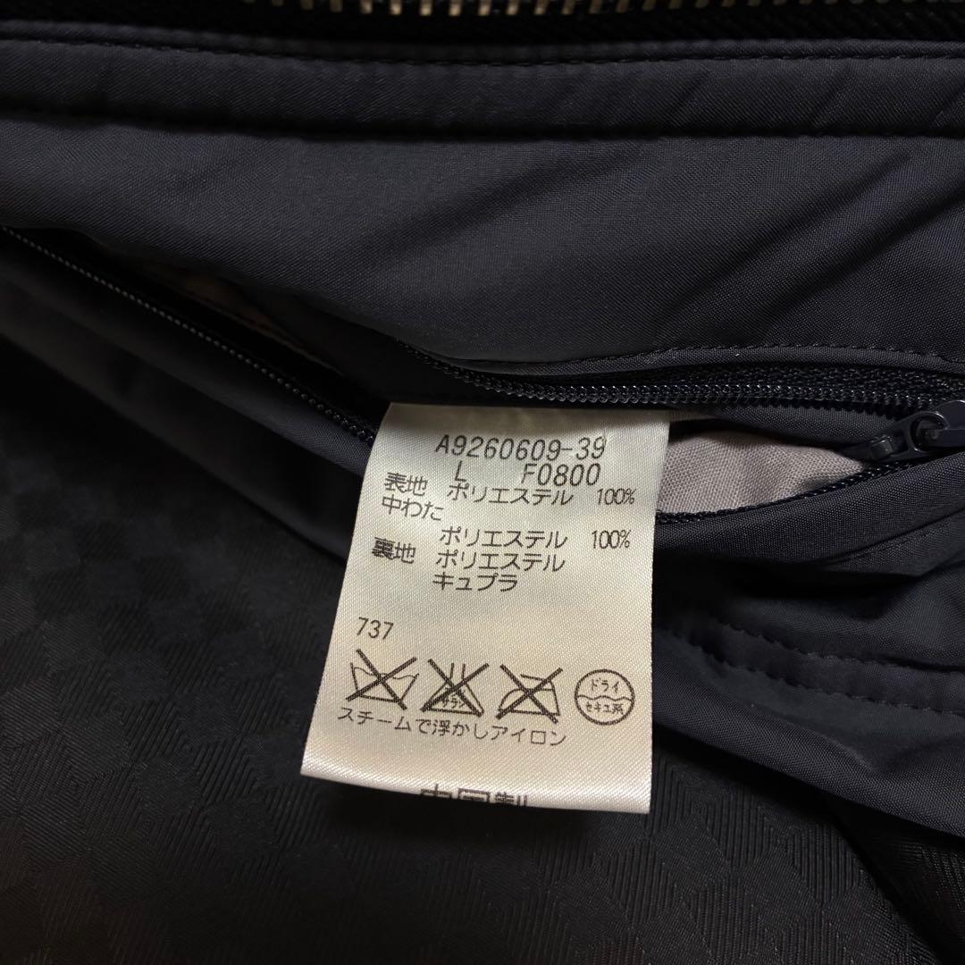 Aquascutum　アクアスキュータム　コート　ライナーなし　ネイビー　フード