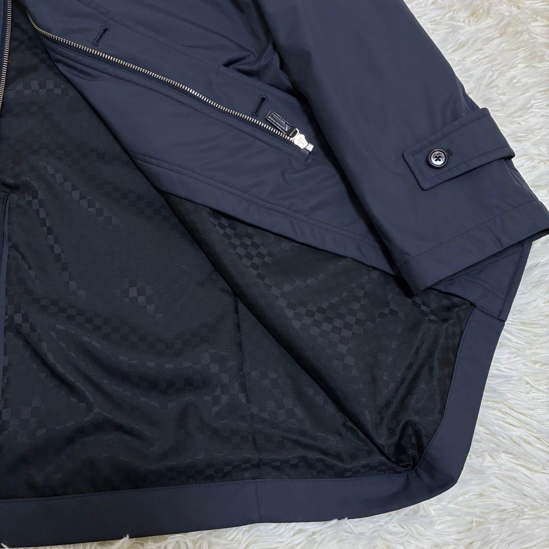 Aquascutum　アクアスキュータム　コート　ライナーなし　ネイビー　フード