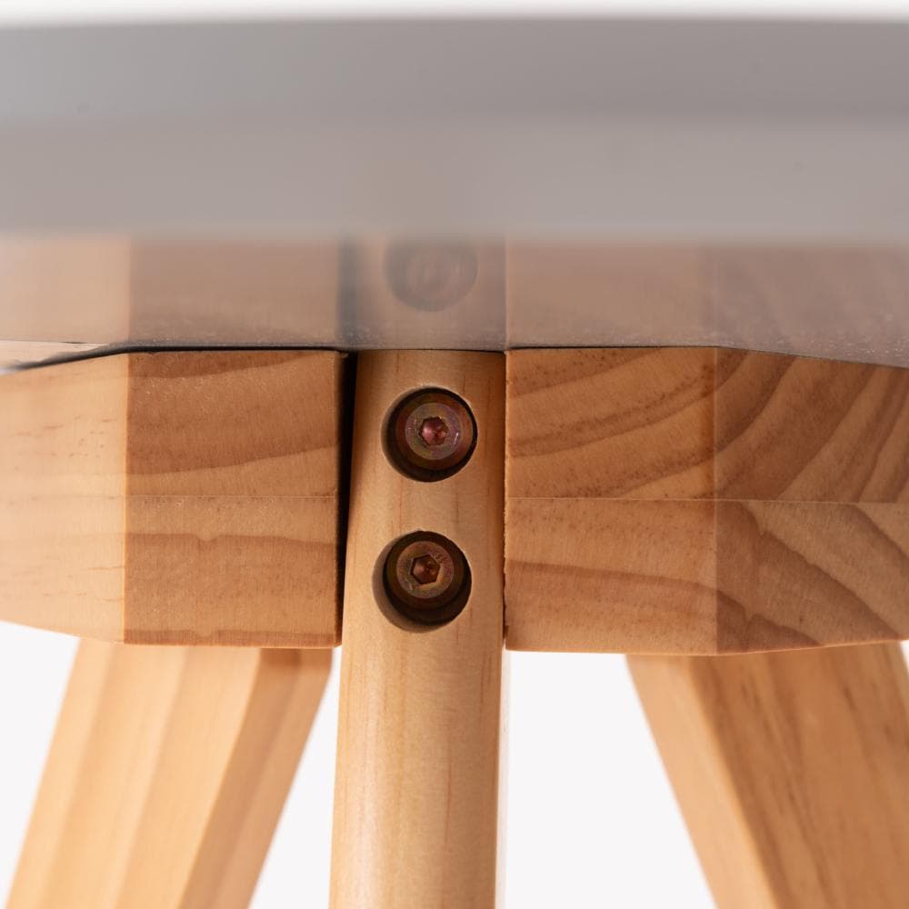 北欧 サイドテーブル B 丸 コーヒー リビング ベッド 花台 木製 ナイト 机