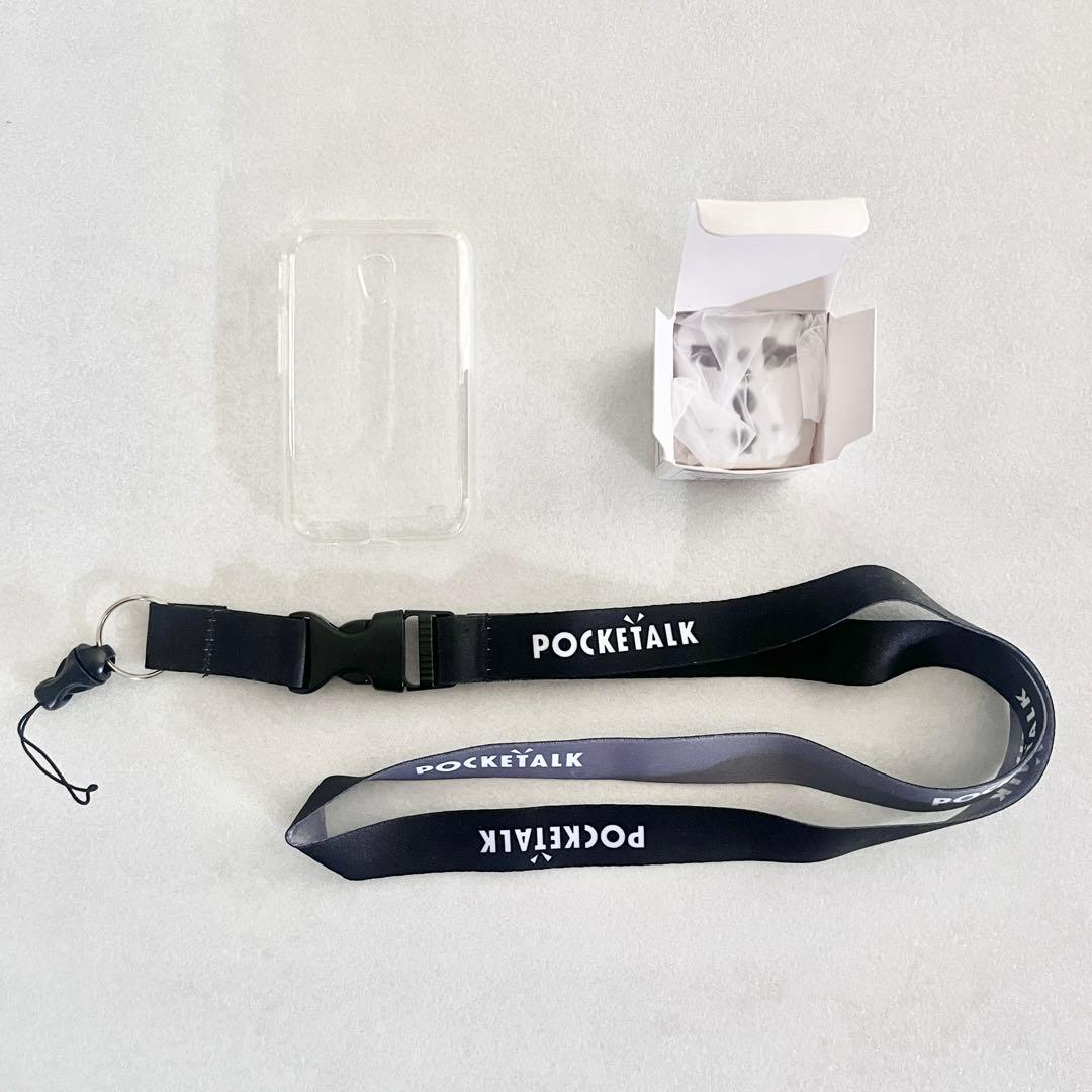 POCKETALK S ポケトーク　ケース付　ストラップ付　翻訳機　海外　出張