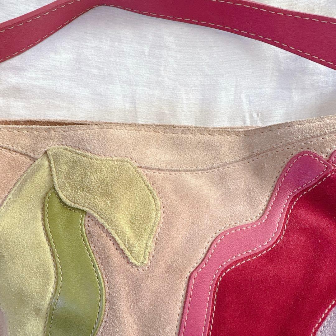 バッグ Vintage COACH Flower Patch Work Mini Bag