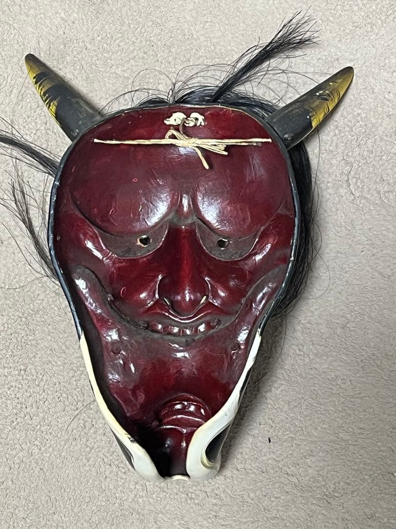 石見神楽面 、般若約35cm 日下義明之作