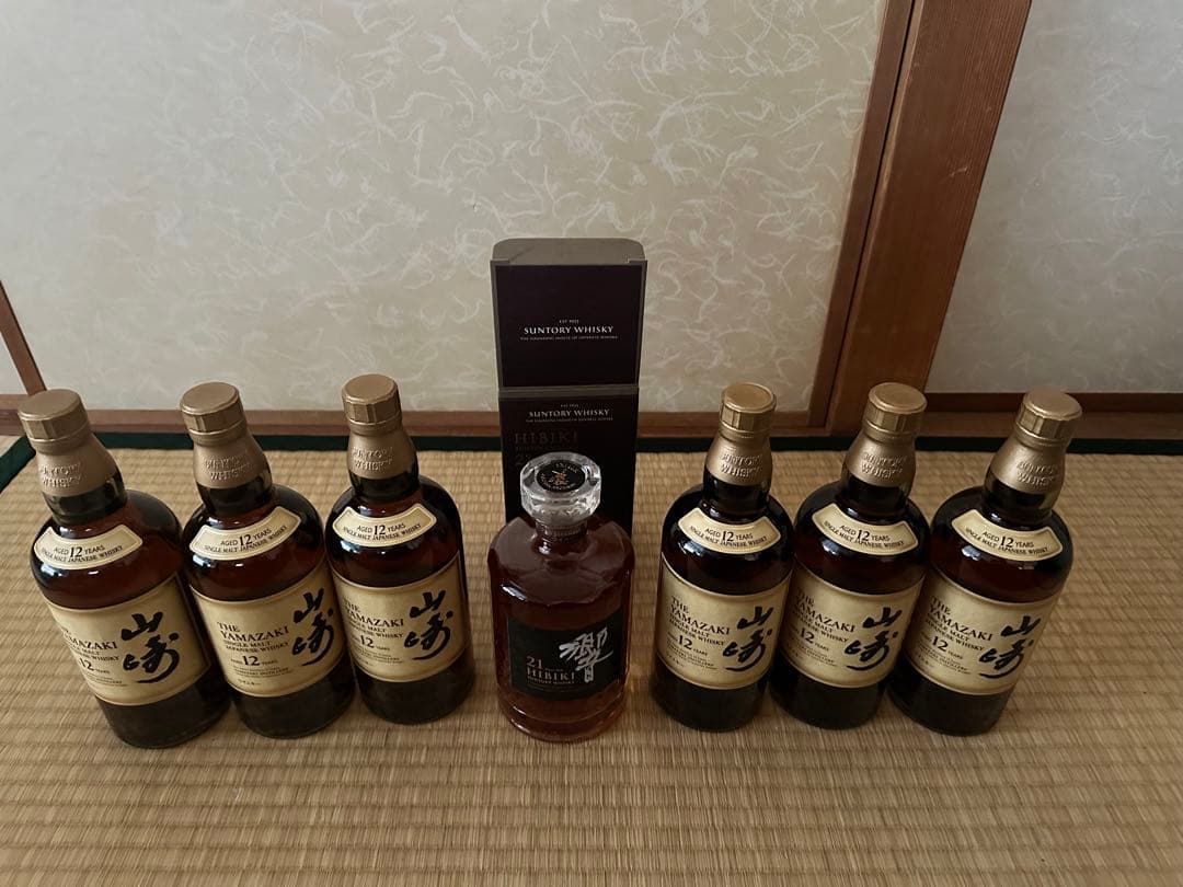 山崎12年ウイスキー6本と響1本セット