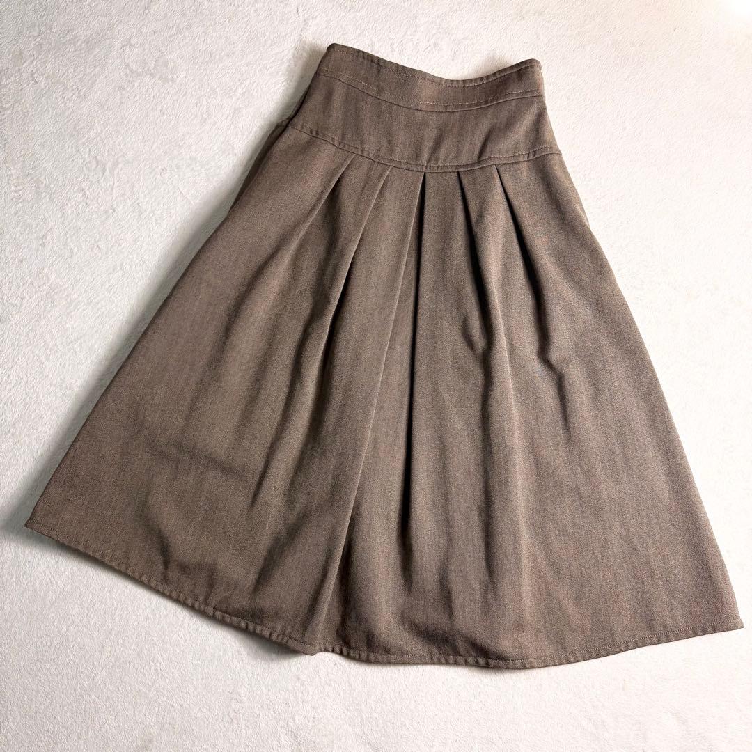 希少✨️ホルンボタン エルメス フレアスカート ウール 36
