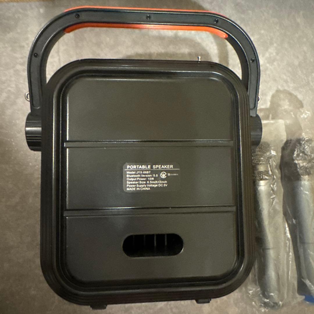 JYX スピーカーセット 拡声器 ワイヤレスマイク２本