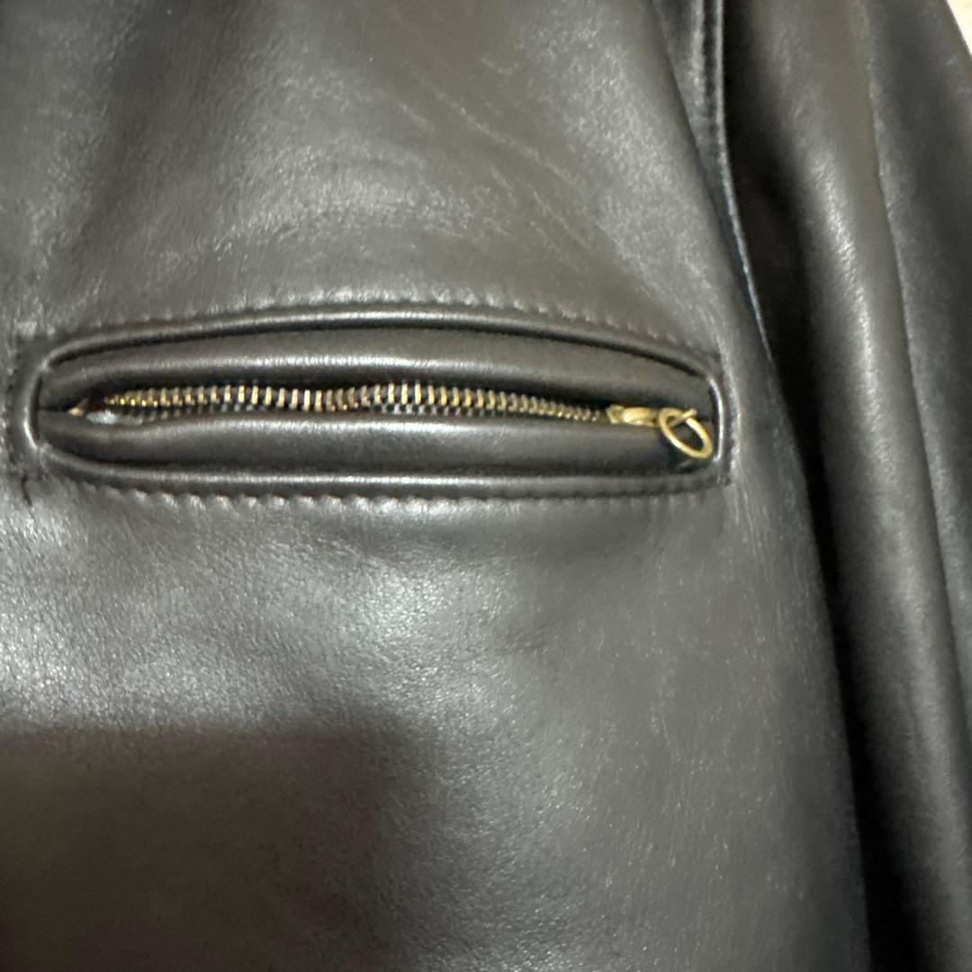 美品✨schott ヴィンテージ シングルライダース 牛革　38 黒 ライナー