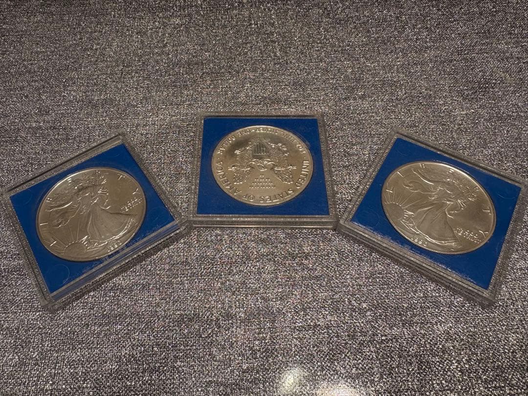 【銀貨3枚セット】アメリカン・イーグル1oz銀貨 /1990年発行