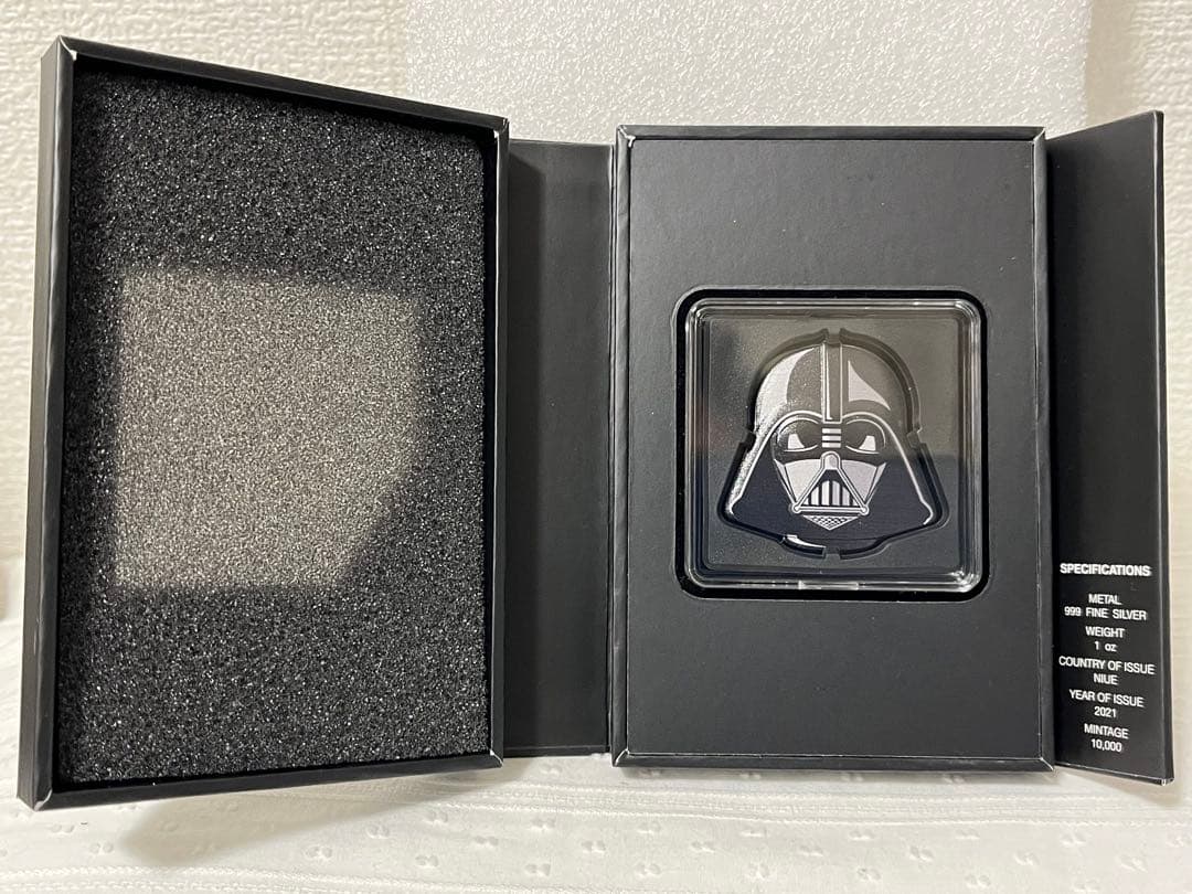 2021年　スターウォーズ　ダースベイダー　ヘルメット　ニウエ　１オンス　銀貨