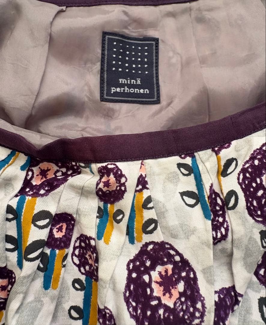 ミナペルホネン famille バルーンスカート36 裏地付き