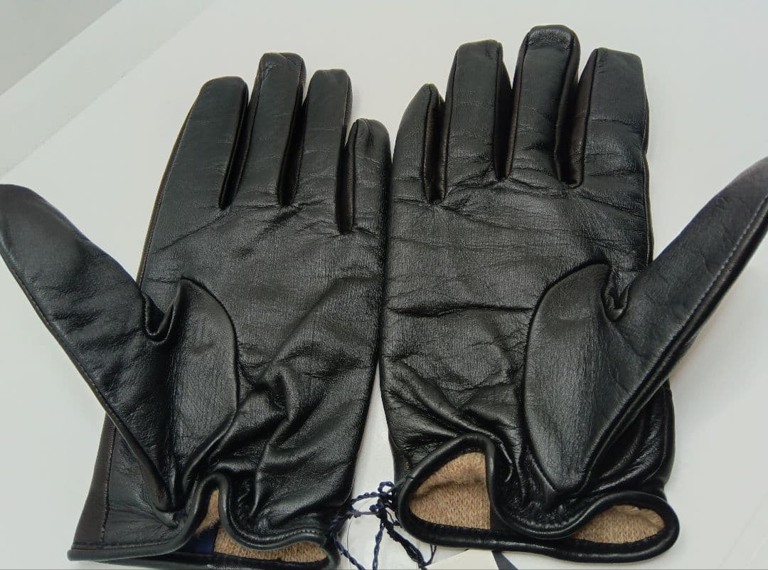 d*n様 GALA GLOVES羊革カシミヤイタリア製黒ブラックガラグローブスス
