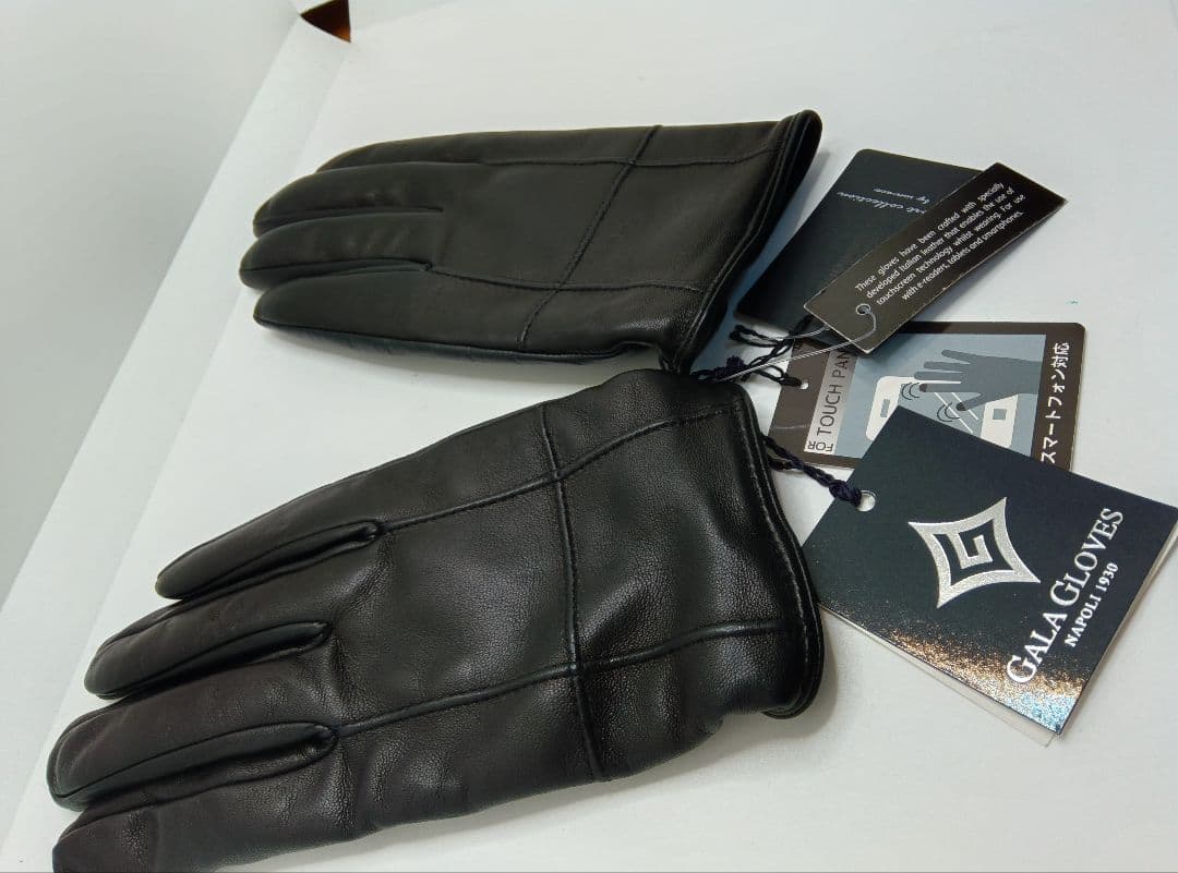 d*n様 GALA GLOVES羊革カシミヤイタリア製黒ブラックガラグローブスス