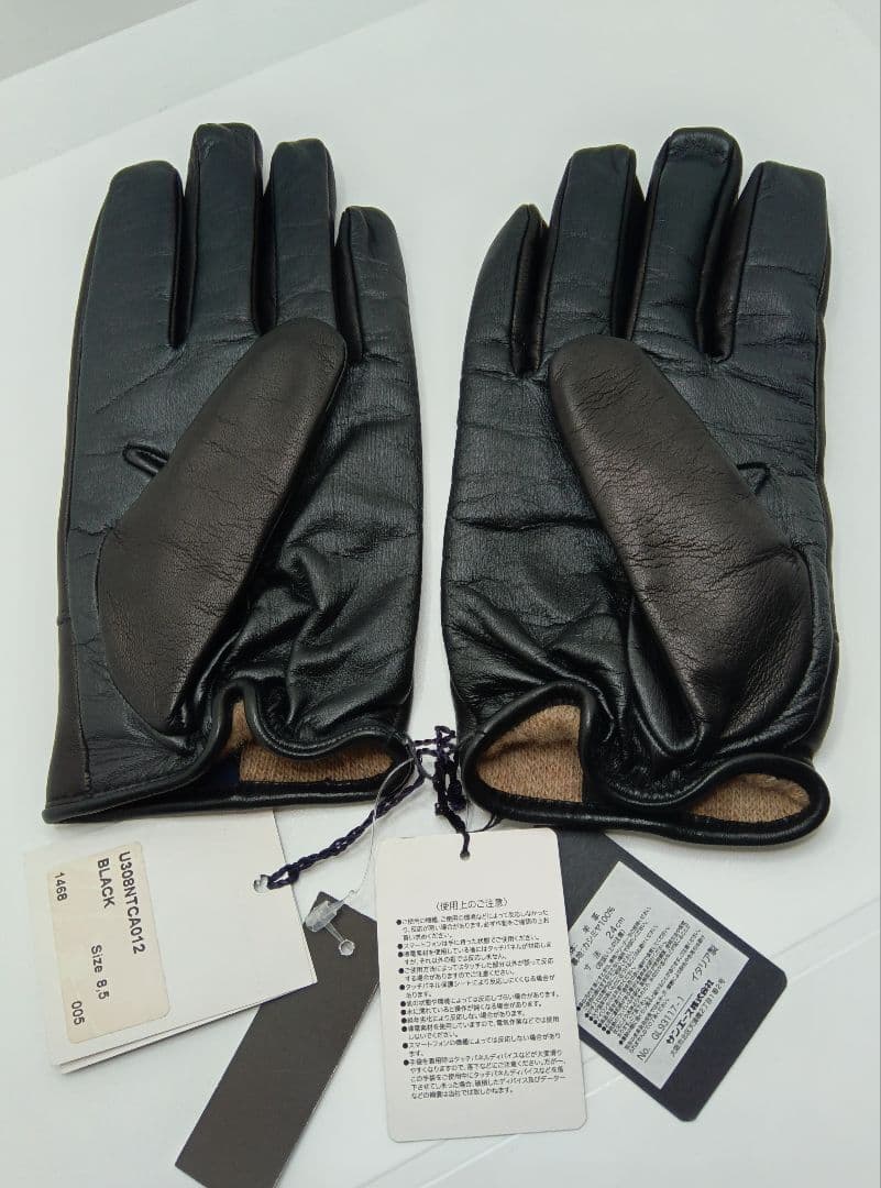 d*n様 GALA GLOVES羊革カシミヤイタリア製黒ブラックガラグローブスス