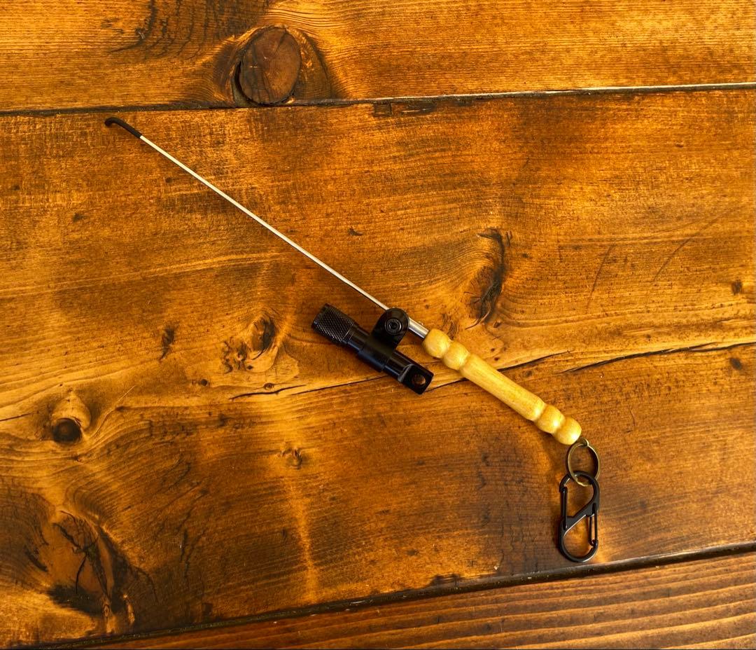 クワガタ採集セット　迷彩柄　オリジナル掻き出し棒　デジタルノギス　採集ケース