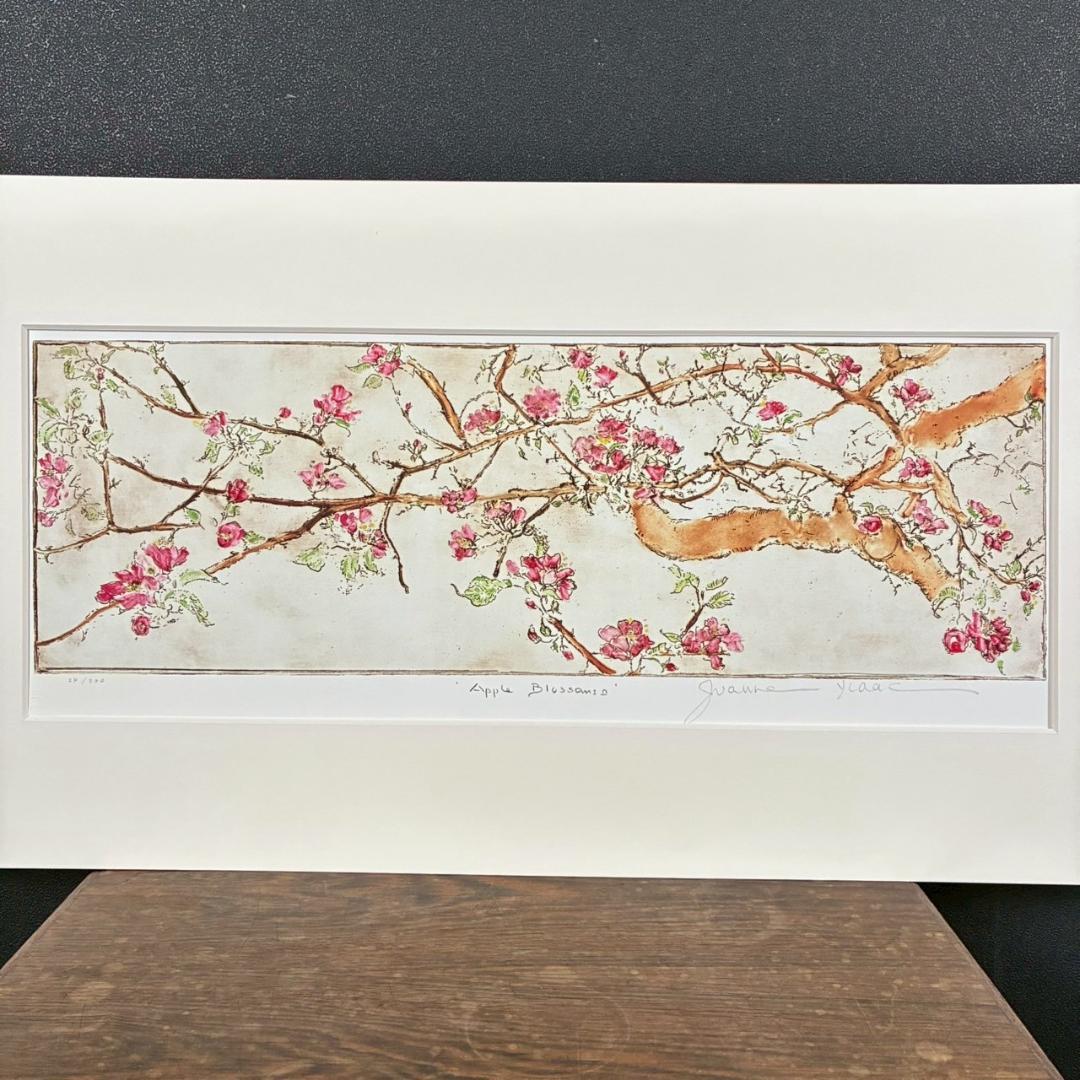美品 ジョアン・アイザック「Apple～/林檎の花」ジクレー サイン・保証書有