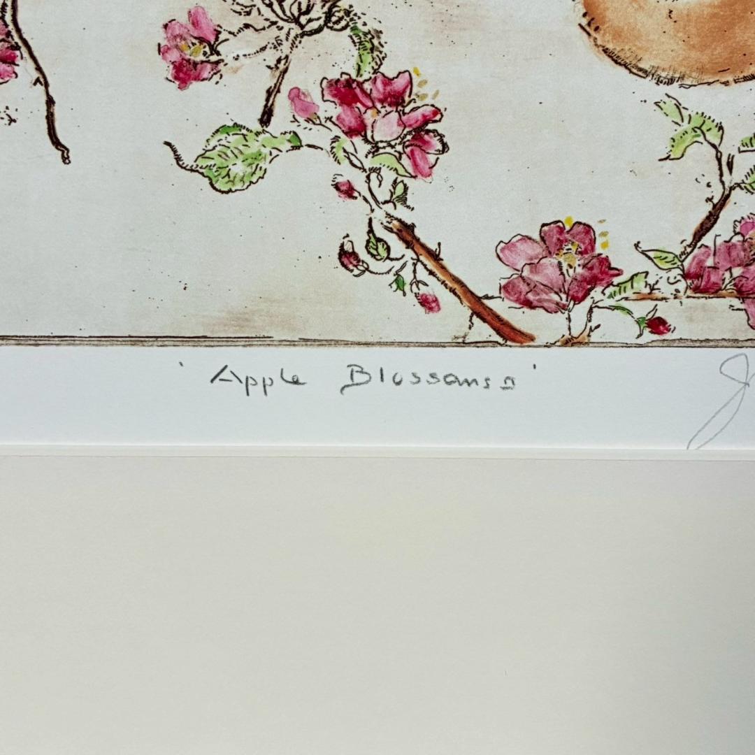 美品 ジョアン・アイザック「Apple～/林檎の花」ジクレー サイン・保証書有