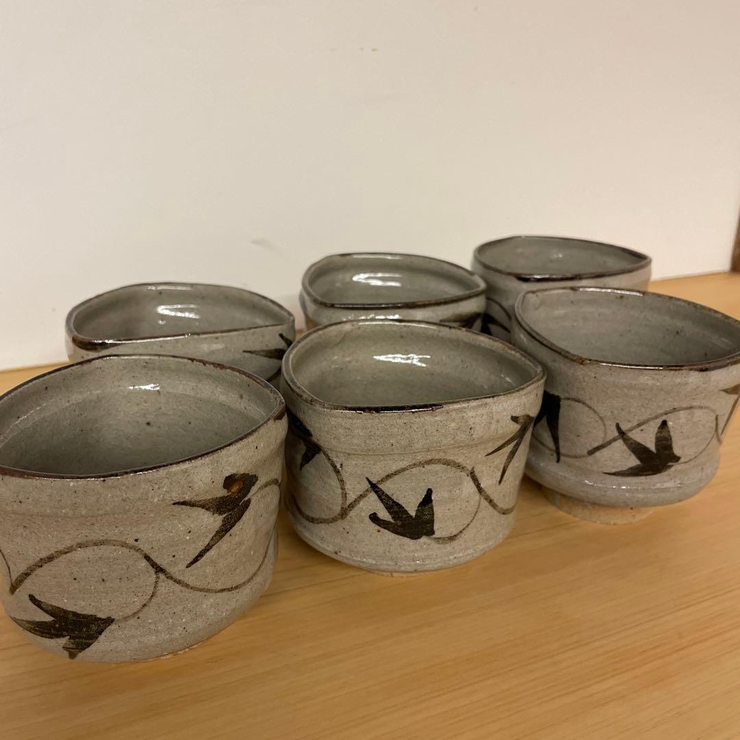 中里忠夫(13代中里太郎右衛門) 絵唐津 向付六客 共箱