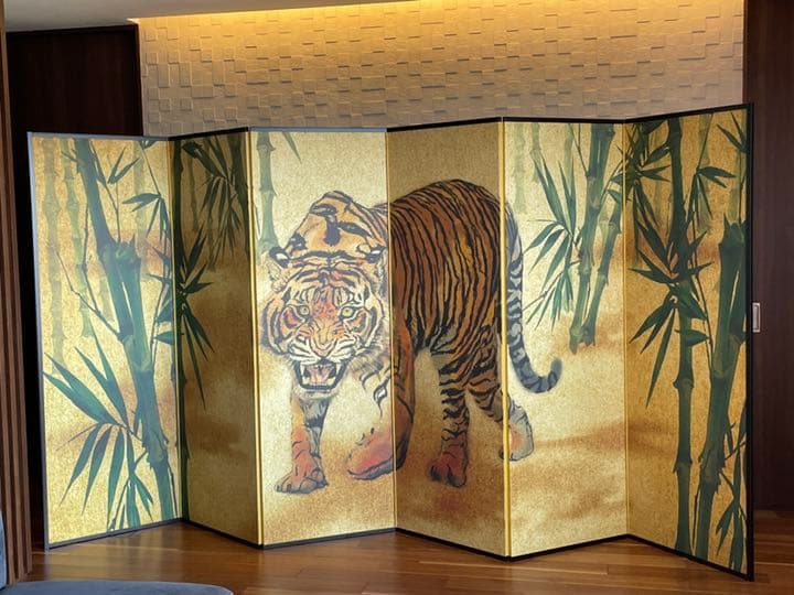 干支　虎の図屏風　2022年干支屏風