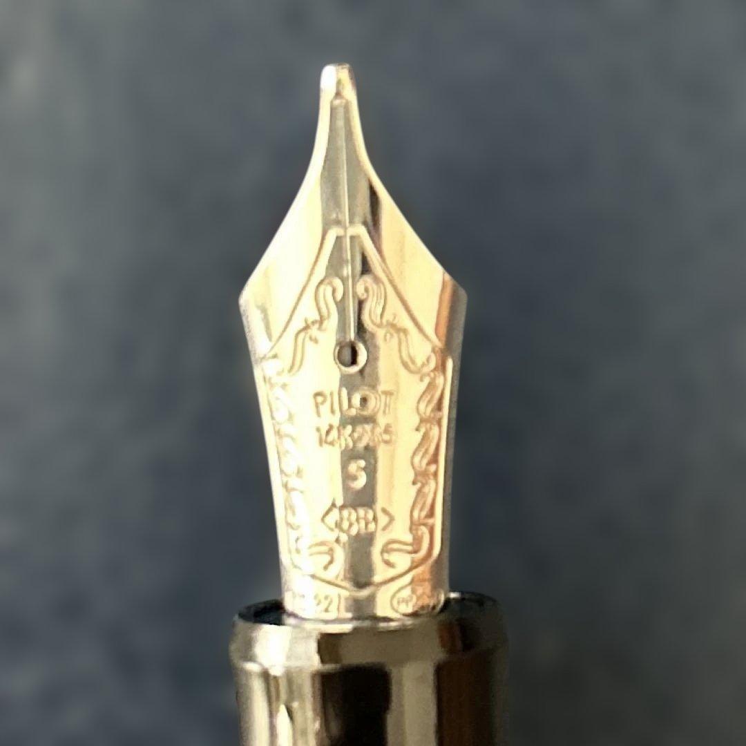 【美品】PILOT パイロット 万年筆 カスタム ヘリテイジ91 BB（極太）