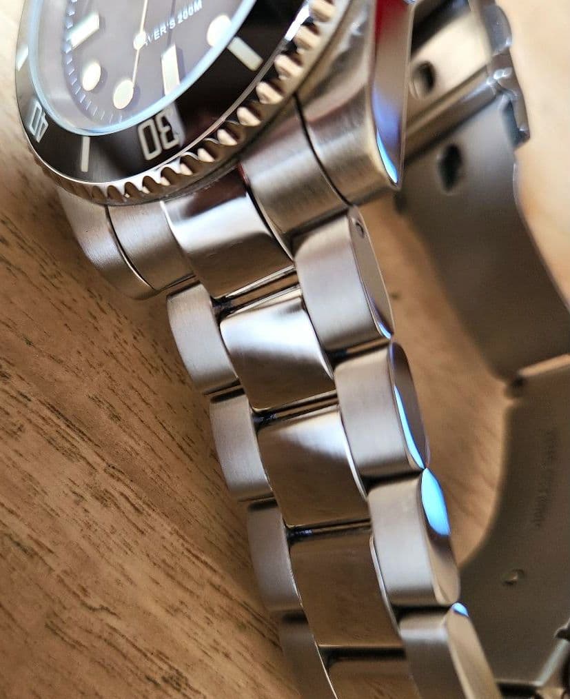 【ADDIESDIVE】ダイバーズ200M【黒】日本製クォーツムーブメント稼働品