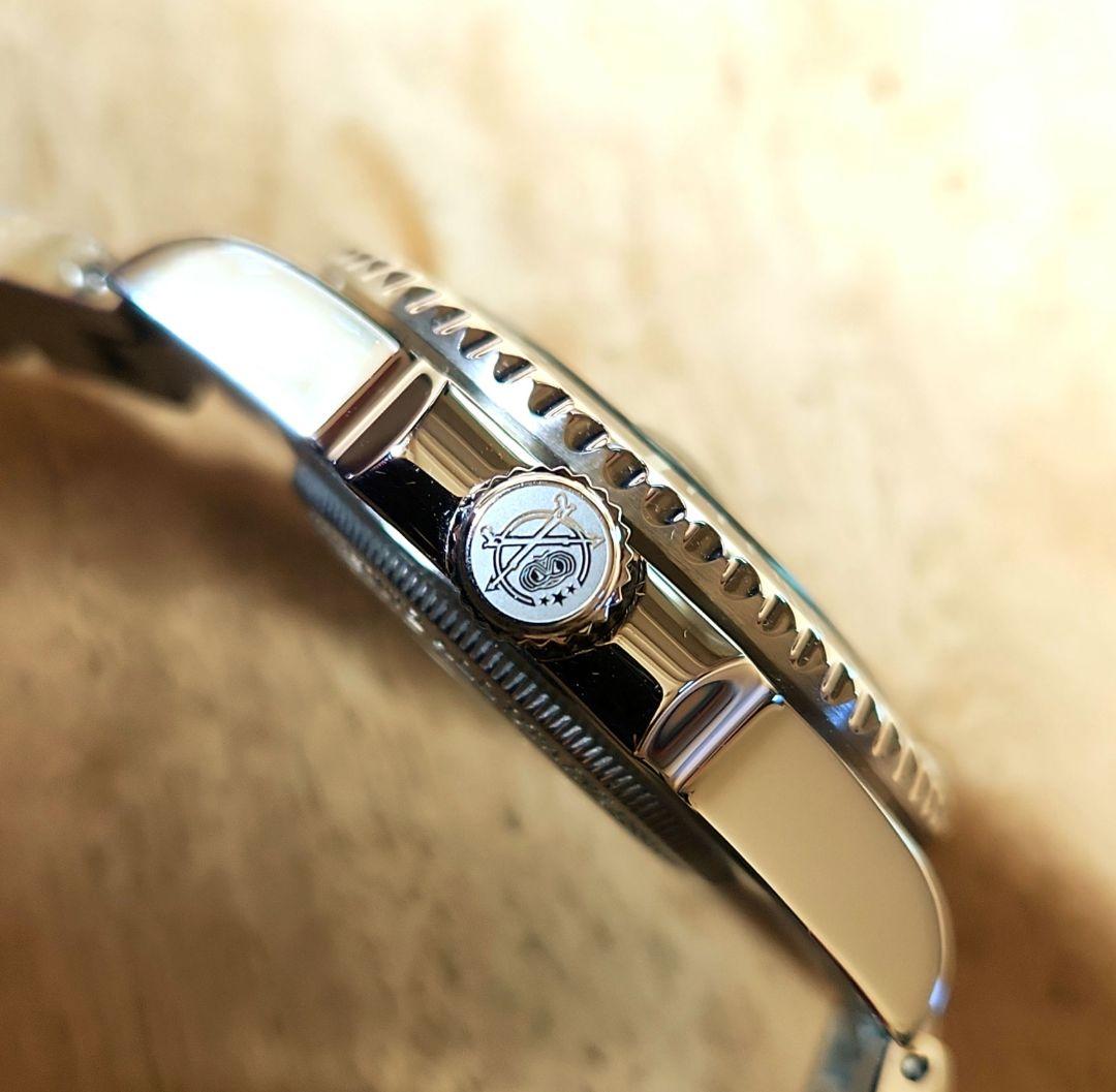 【ADDIESDIVE】ダイバーズ200M【黒】日本製クォーツムーブメント稼働品