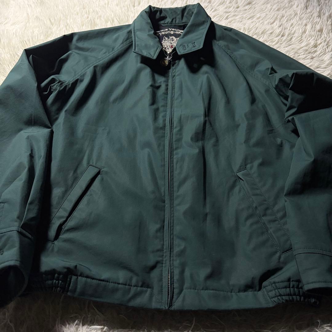 Y*H様 美品■VAN JACKET スウィングトップ　アーチロゴ　刺繍　グリー