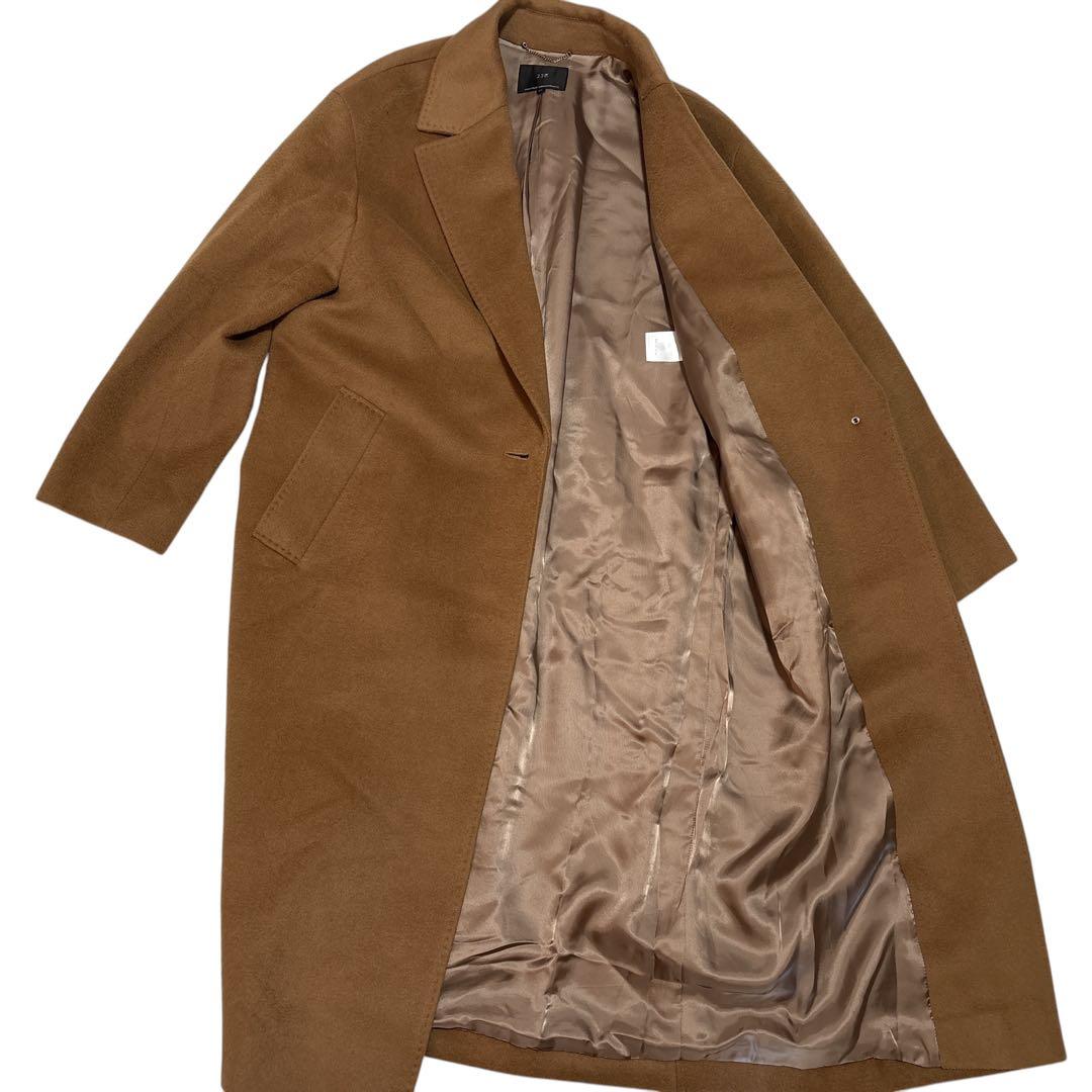23区 ウール　カシミヤ混 ロングコート キャメル 38サイズ　オンワード樫山
