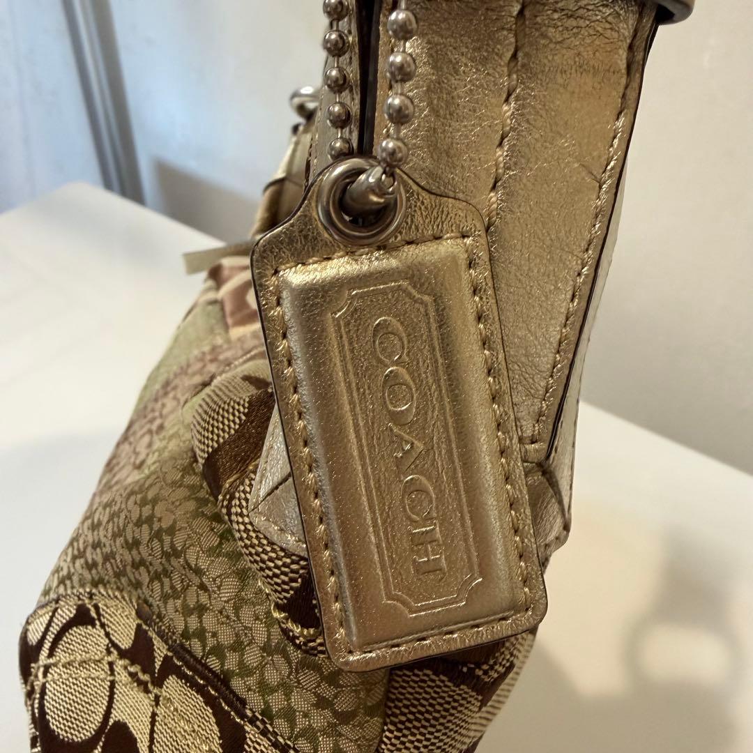 コーチ COACH F12315 パッチワーク ワンショルダー シグネチャー