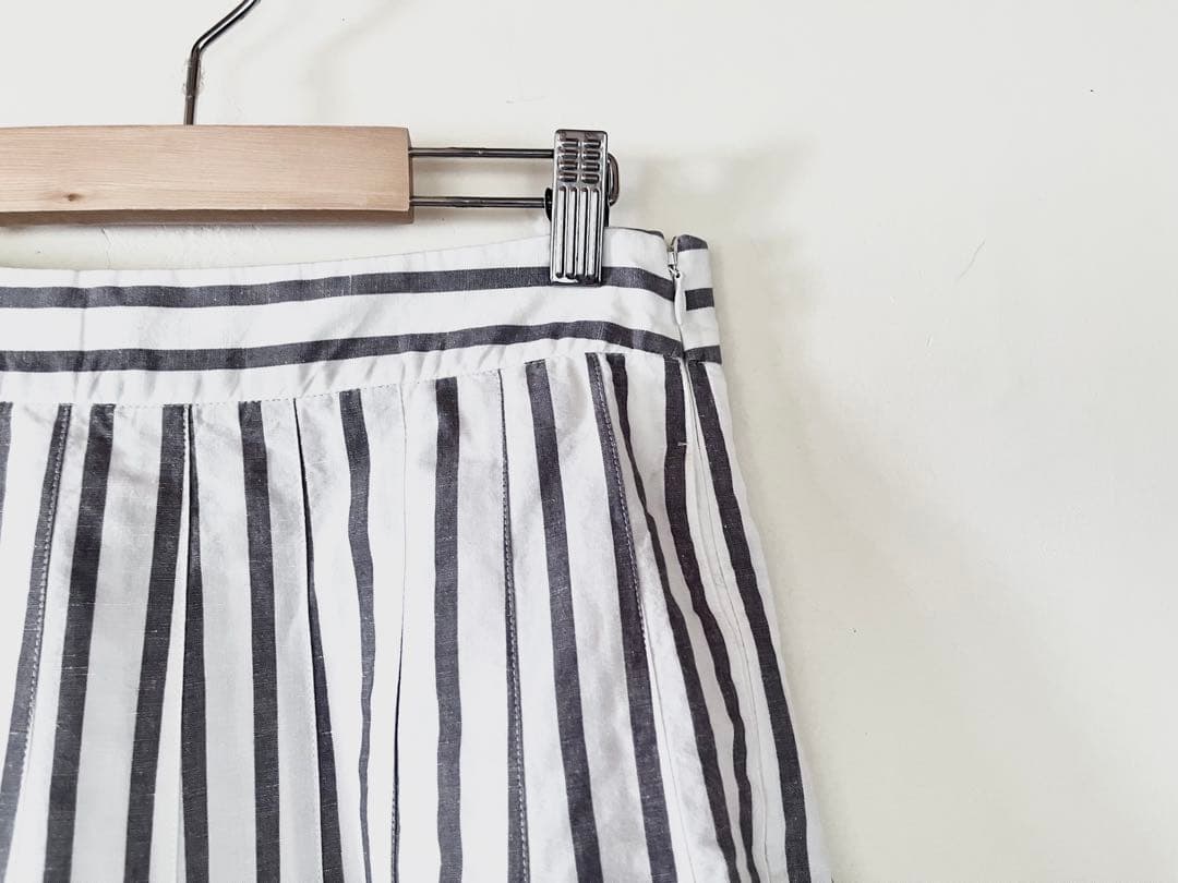 雑誌掲載 マーガレットハウエル ボールドストライプギャザースカート 3.6万